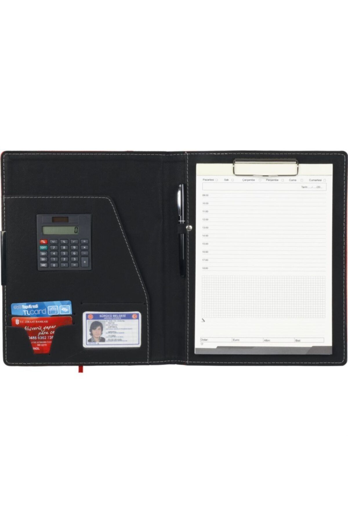 TREND-Black Secretary Notepad with Calculator 2