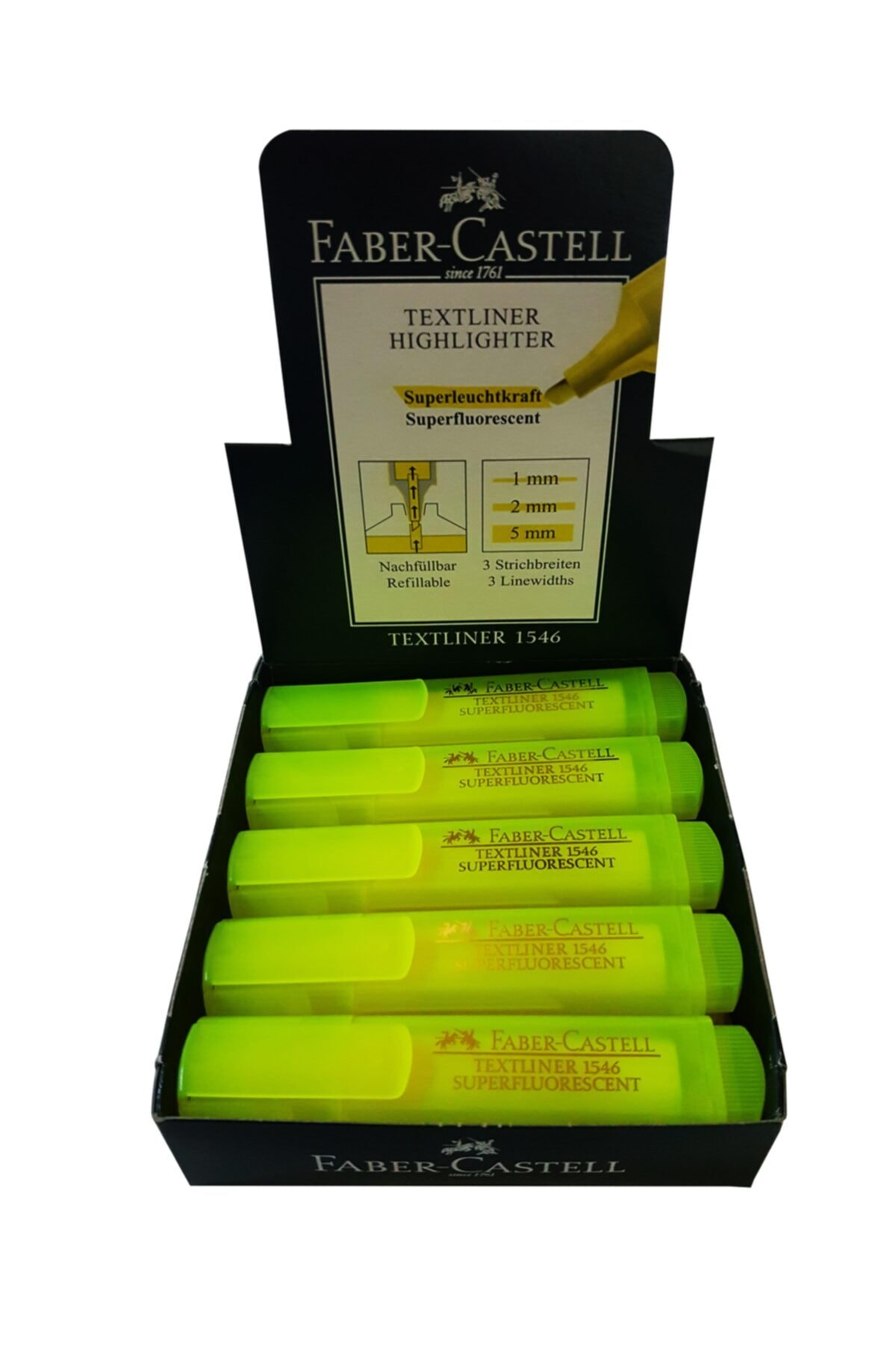 Faber Castell FABER FOSFORLU KALEM S.SARI 10 LU (5030154607)