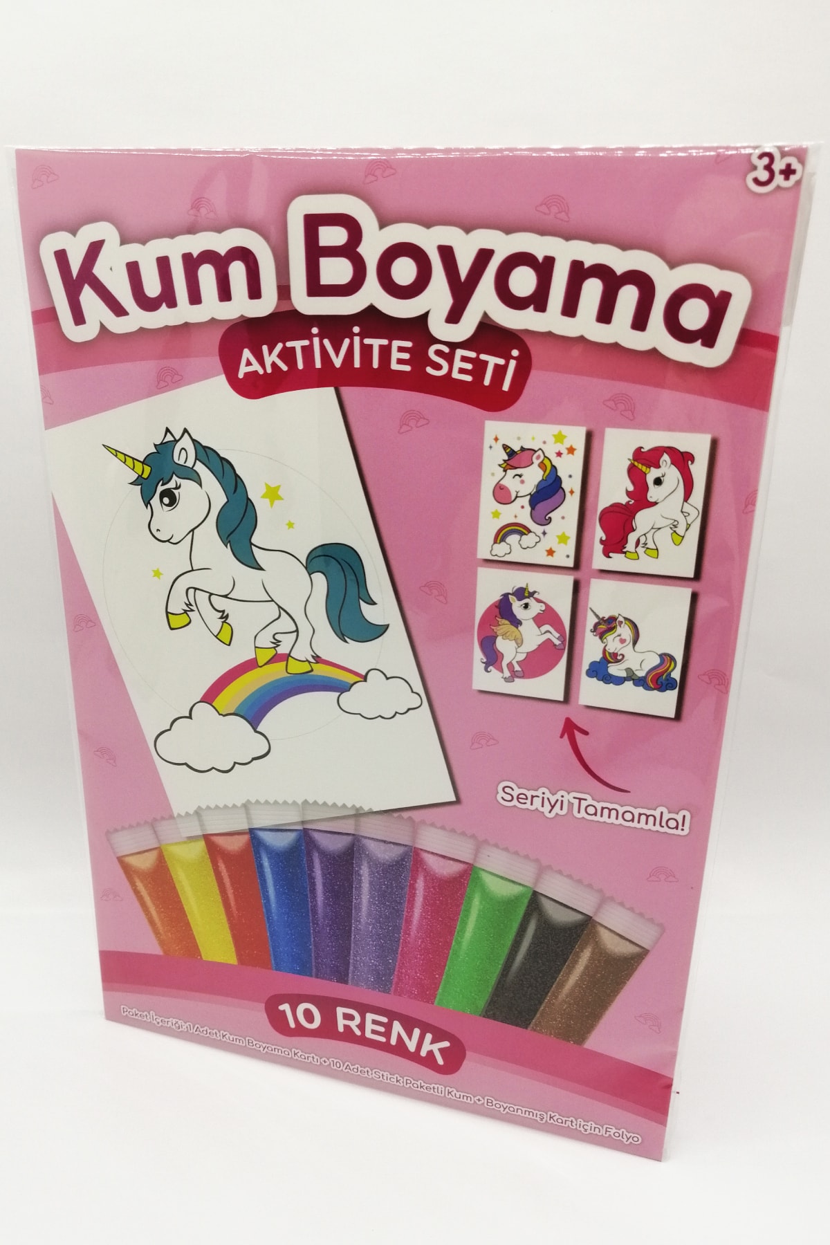 Kumbo Kum Boyama Gökkuşağı Unicorn Kum Boyama Aktivite Seti