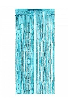 Parti Kutlama Arka Fon Kapı Perdesi - Metalize (90x240cm) Renk Mavi 8800012034