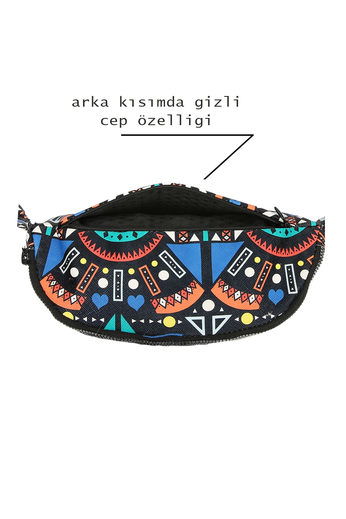 Ju Yaratıcı Tasarım Çapraz Omuz Askılı ve Bel Çantası Mavi görsel 5
