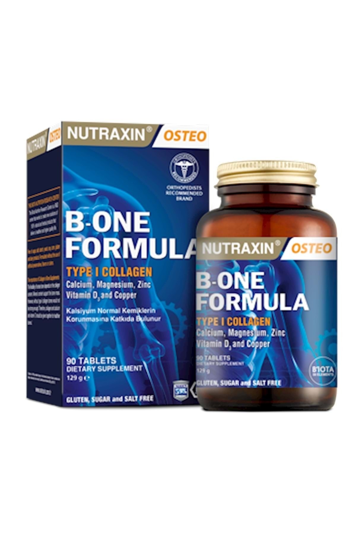 قرص Osteo B-one Formula Type1 Collagen 90 Nutraxin اورجینال - تصویر 2