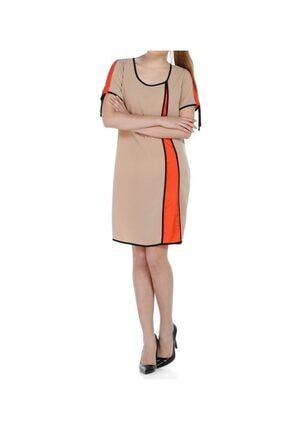 Kadın Çok Renkli Saten Şeritli Elbise - Bga290745 BGA290745