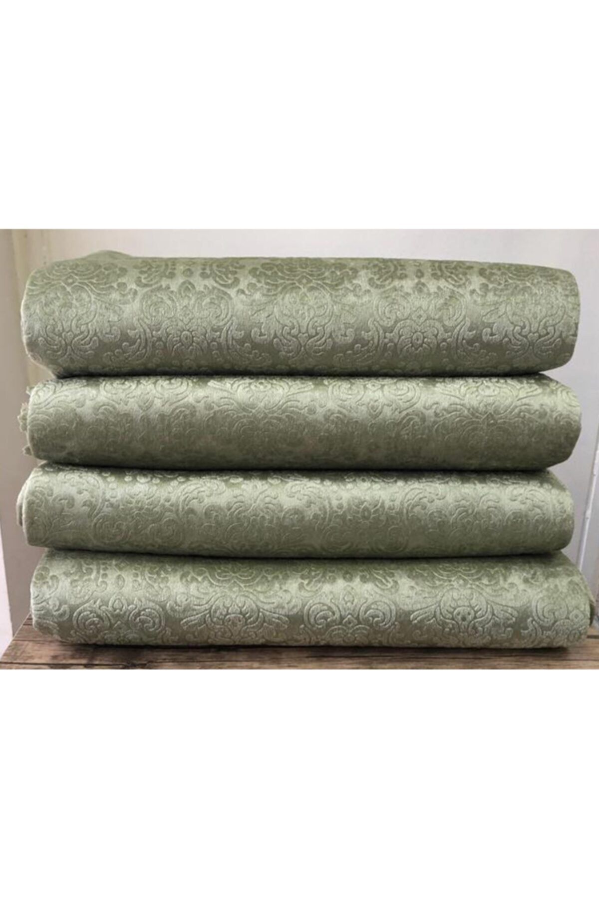 Sofa cover green velvet discount