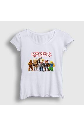 Beyaz Team Roblox Kadın Tişört 31426tt