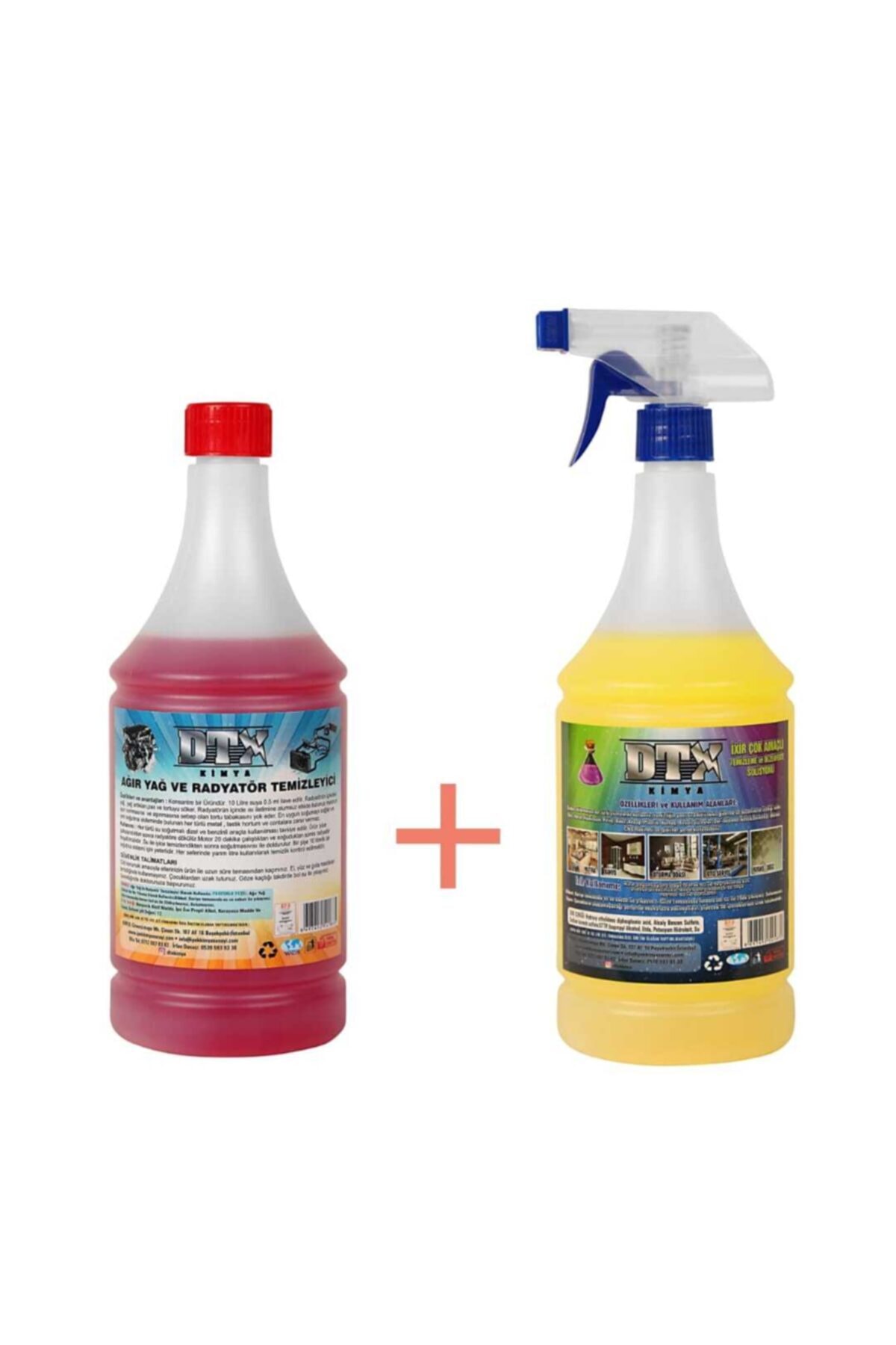 Oto Kalorifer Ve Petek Temizleme Ilacı Yağ Sök. Etkili 1 Lt & Ixir Çok Amaçlı Temizleme Spreyi 1 Lt