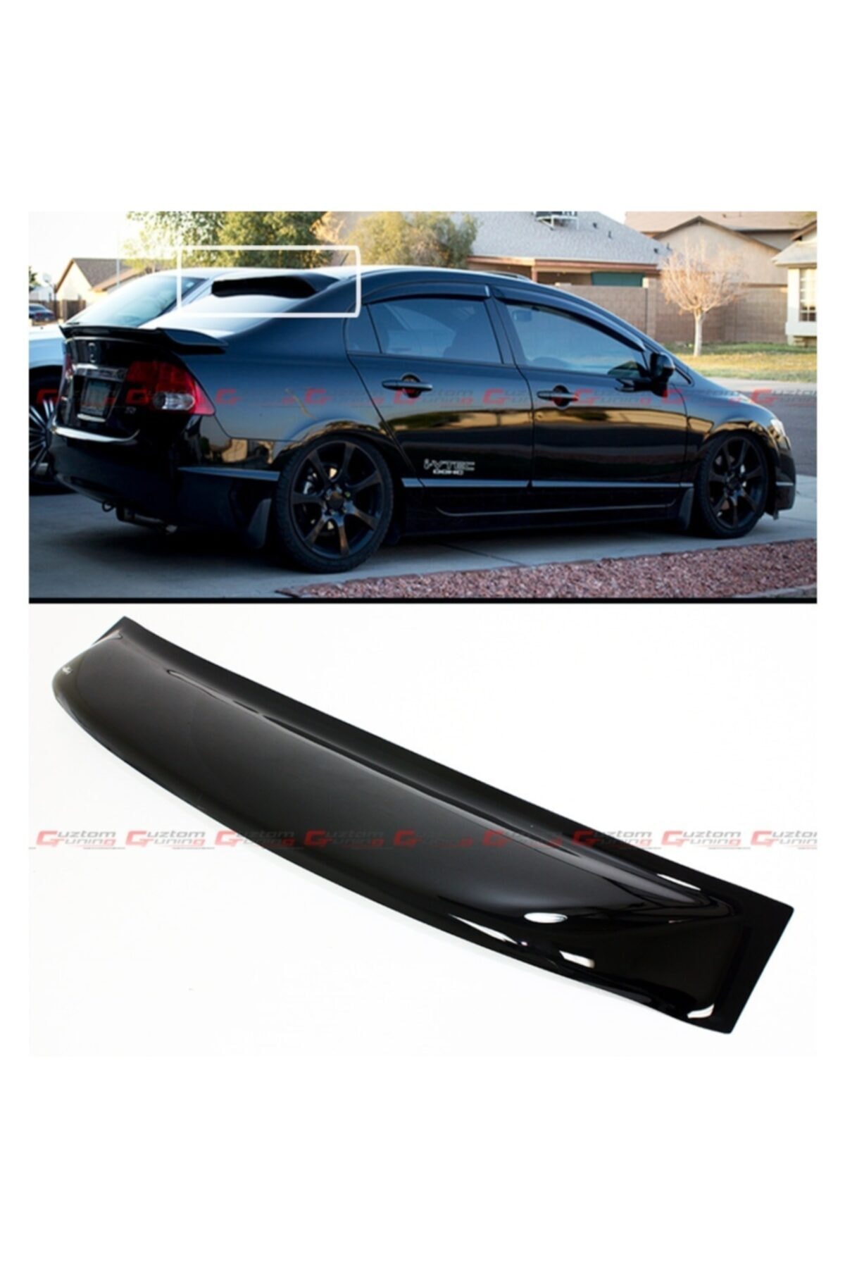 ctk Honda Civic Fd6 2006 - 2011 Cam Üstü Rüzgarlık Spoiler