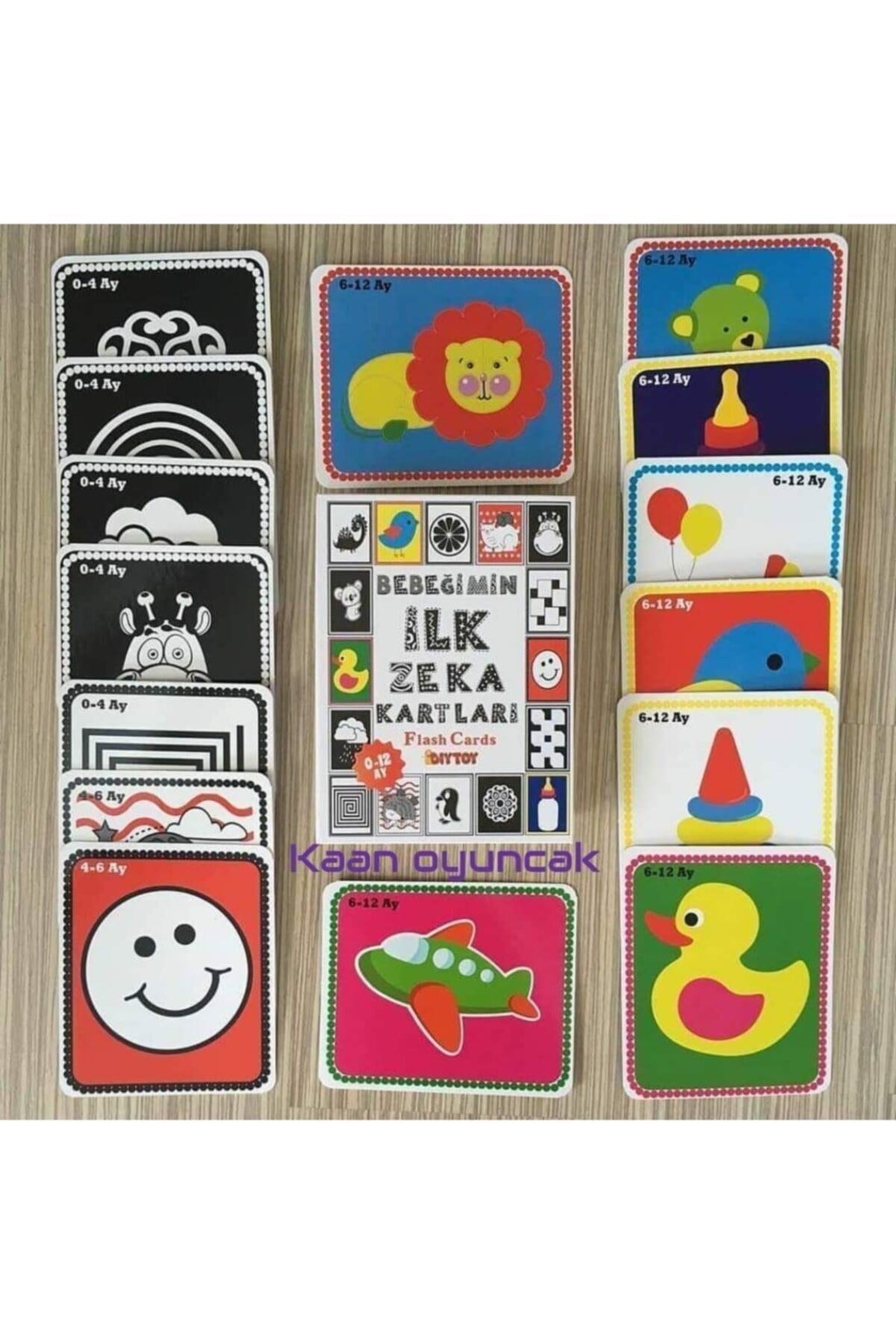 kaan oyuncak Bebek Zeka Kartları 0-12 Ay Flash Kart fotoğrafı 3 (önizleme)