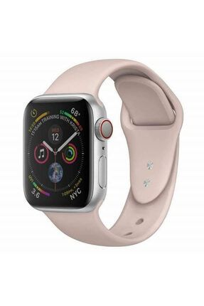 Apple Watch 42 44 Mm Silikon Kordon Krem Rengi bilişimakıllısaatkordon