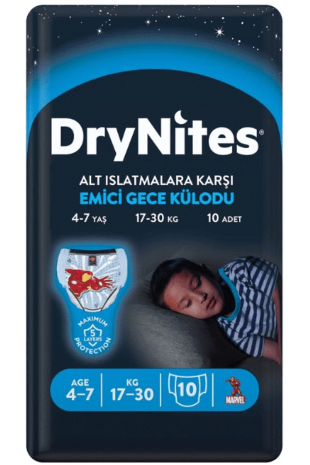 Huggies Drynites Erkek Emici Gece Külodu 4-7 Yaş 60 Adet fotoğrafı 4 (önizleme)