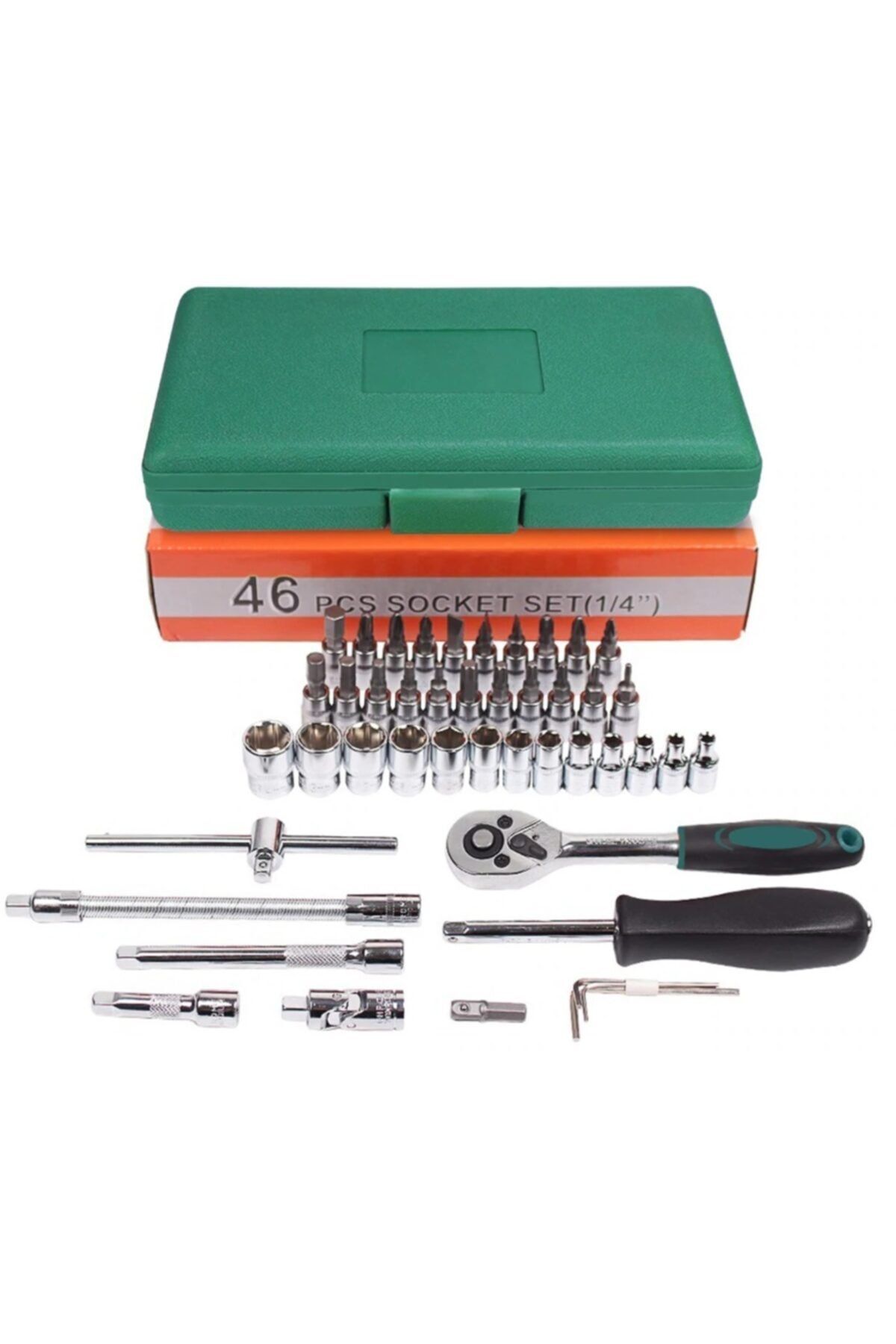 Depolife-46 Piece Mini Socket Set Automatic Ratchet 1/4" Wrench Set High Quality Combination Tool Set 3