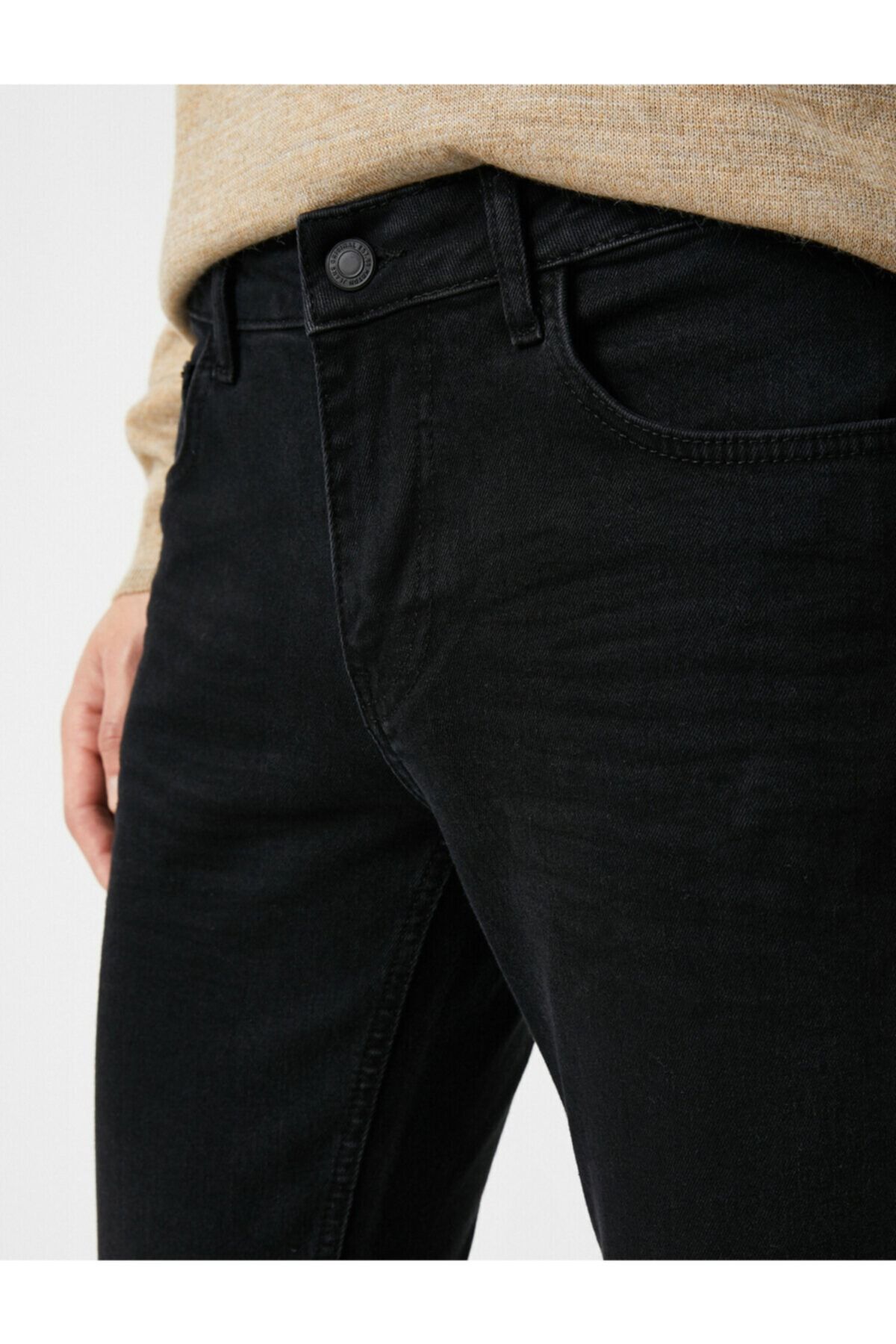 Koton شلوار جین مردانه مشکی 1YAM43072LD