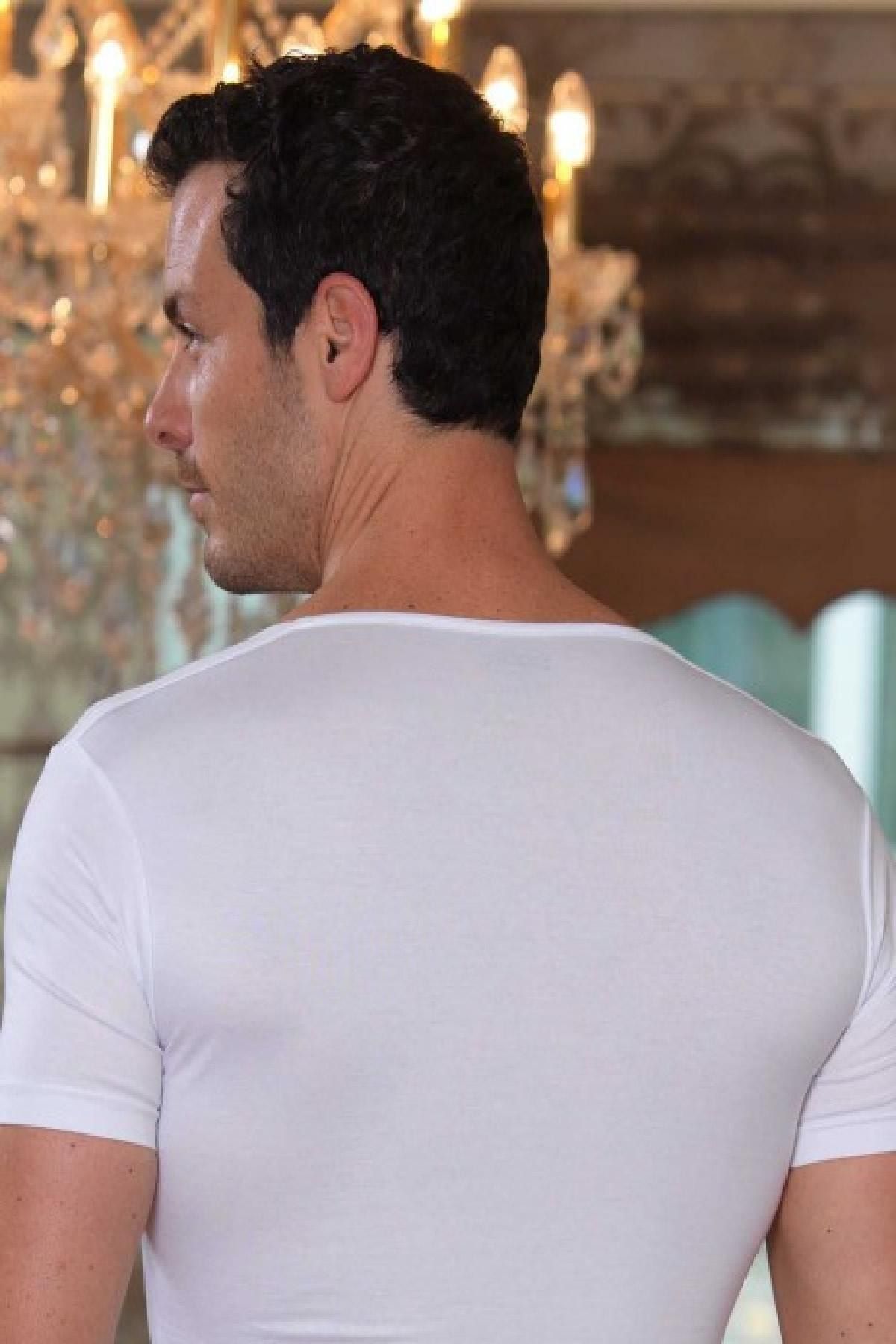 Şahinler Tricou Cu Mânecă Scurtă, Alb, Din Lycra, Din Jerseu - Me084 Masculin - 1