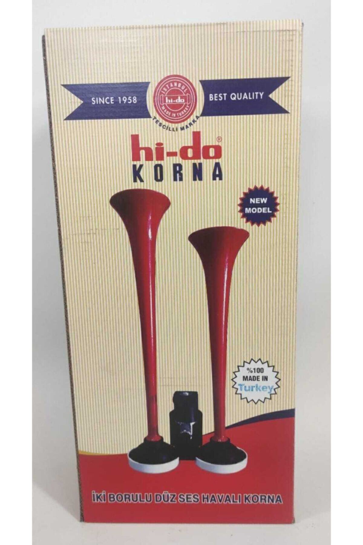 HIDO 2 Borulu Havalı Çat Çat Korna 12 Volt