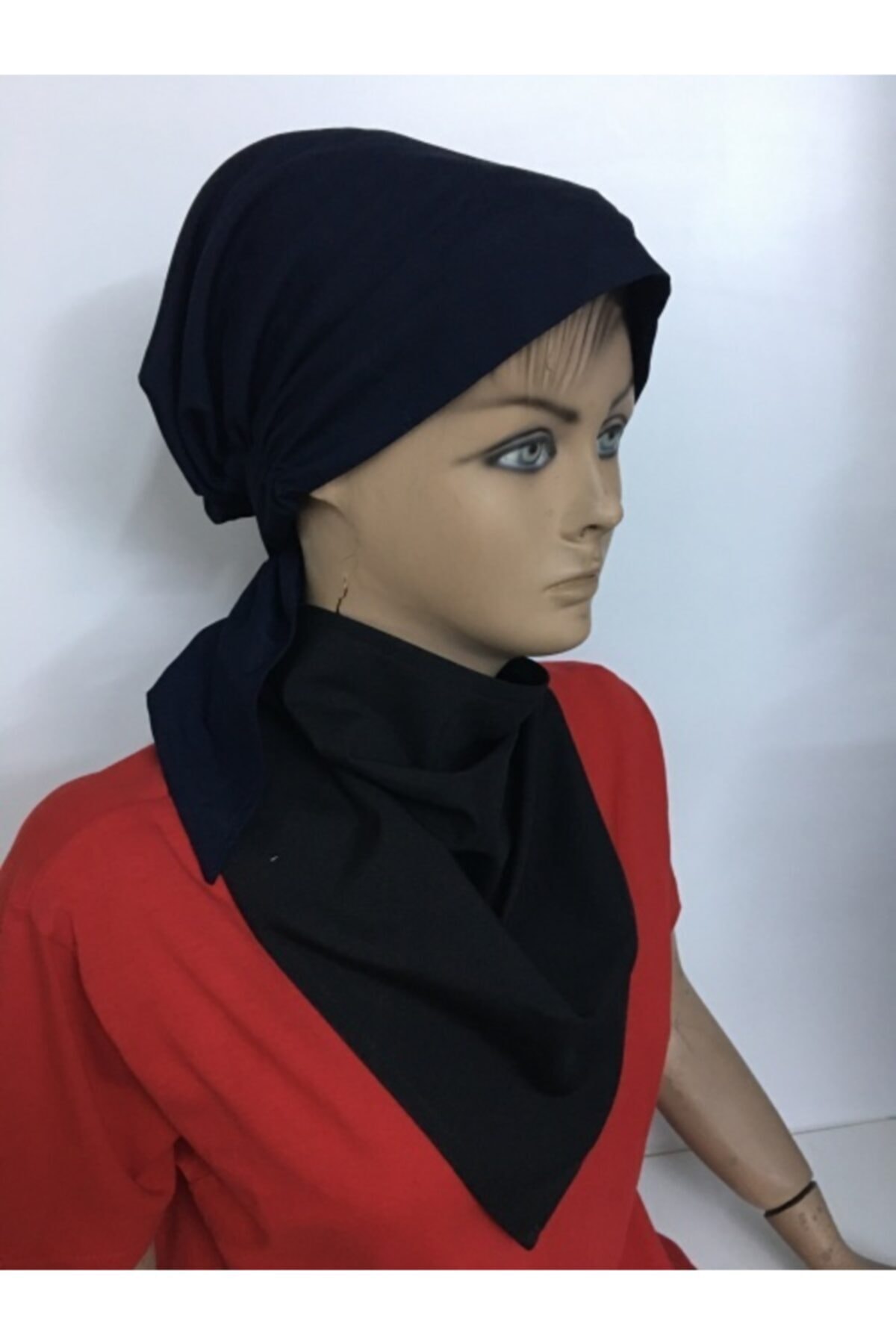 ADALILAR İŞ ELBİSELERİ Doktor Hemşire Bone Hastane Bonesi Iş Bone Aşçı Kep Şapka Bandana (lacivert )