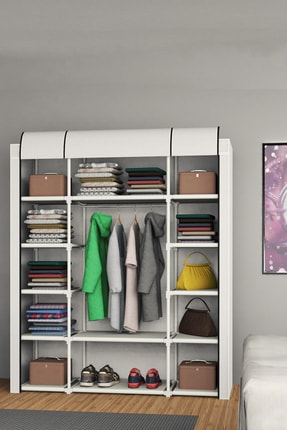 Prado Stark Xtra Cift Yandan Rafli Celik Profilli Bez Dolap Fiyati Yorumlari Trendyol