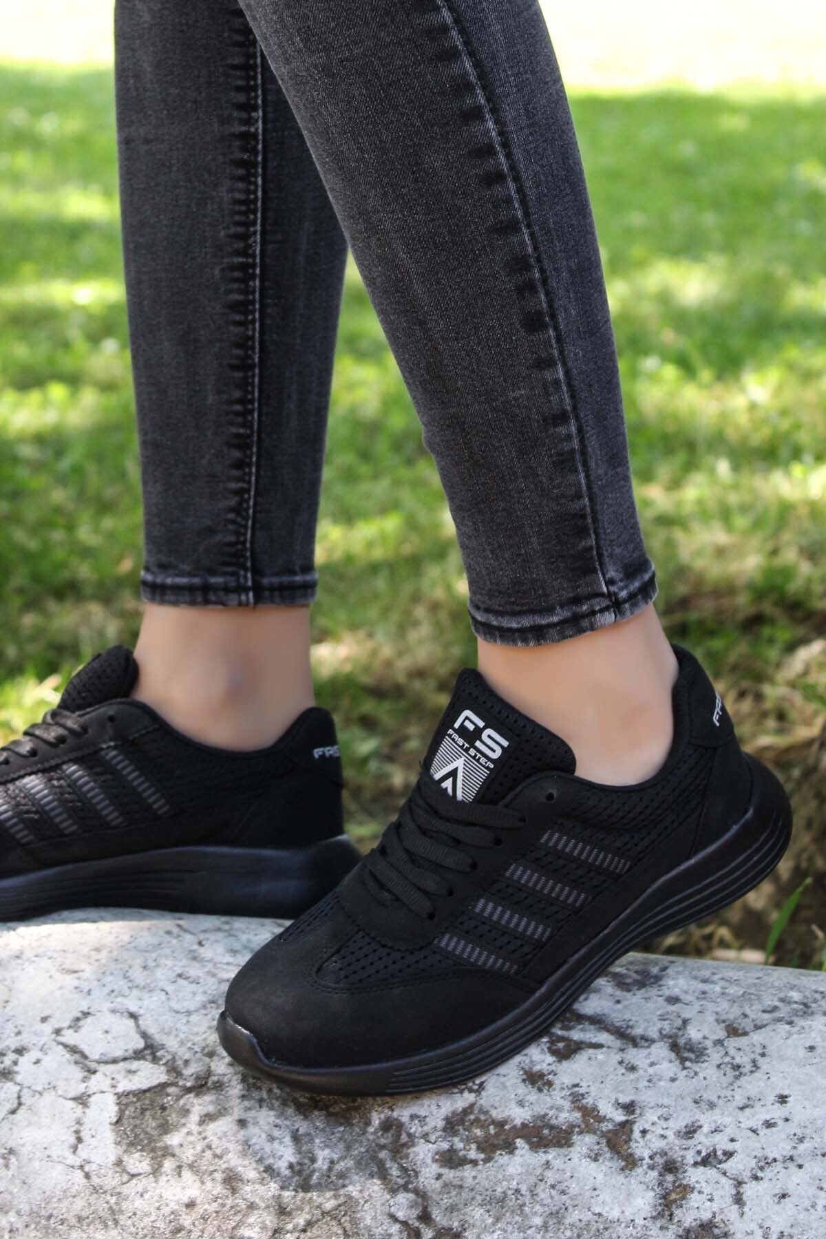 FAST STEP Siyah Kadın Sneaker Ayakkabı 925za221