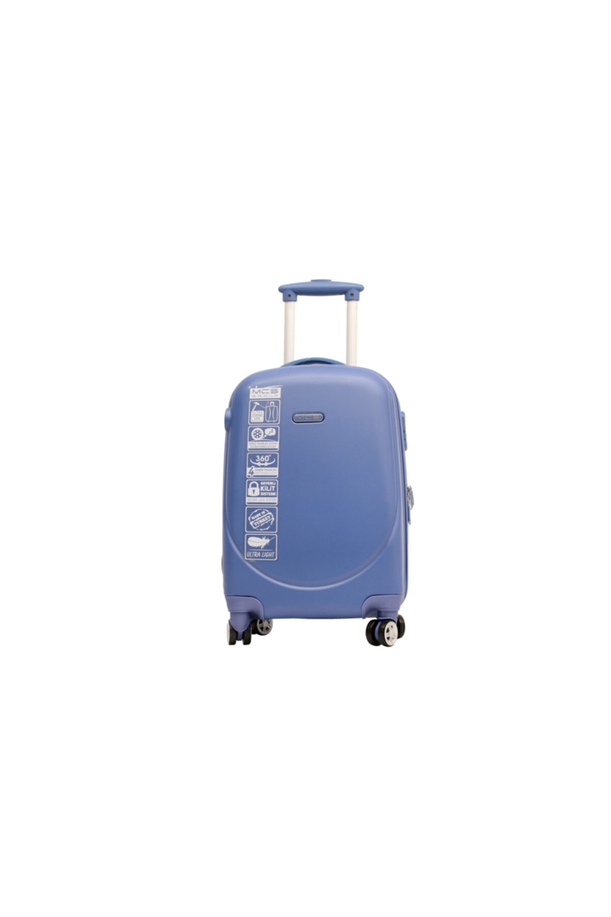 V200-2 Skyblue Mavi Bakalit Abs Orta Boy Valiz, Bavul