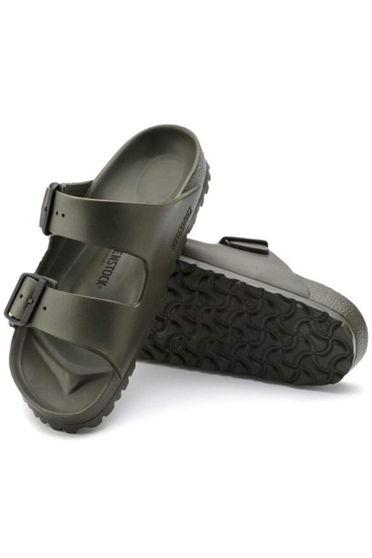 دمپایی بیرکن استاک زنانه اوا خاکی         | Birkenstock 129493-1438 CN - تصویر 3