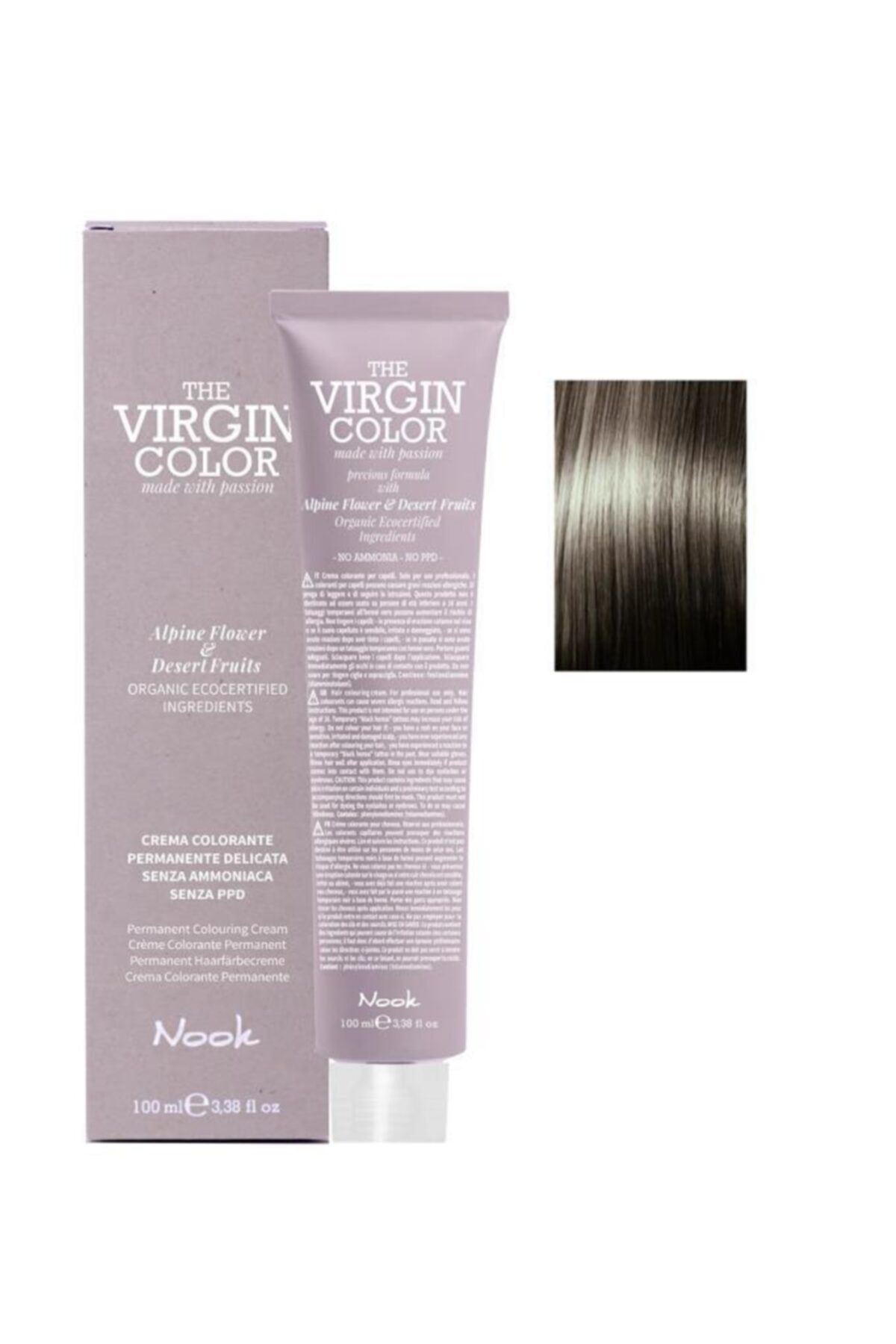 Nook The Virgin Color Amonyaksız Saç Boyası 7.1 Kumral Küllü 100 ml