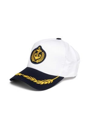 Denizci Kaptan Şapka Kep (Beyaz) P-076