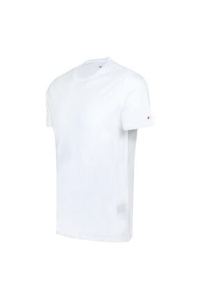 Erkek Beyaz Basic T-shirt JFTBA01