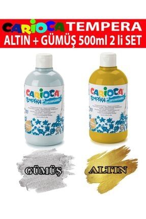 Tempera Altın + Gümüş Renk Yıkanabilir Sulu Boya Seti 2 Renk X 500 ml. P72447S5163