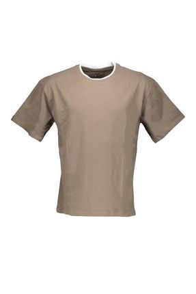 Haki Erkek Haki Spor Regular Kısa Kol T-shirt UCE143772A44