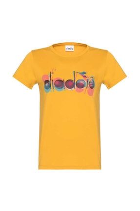 Dıadora Ss T-shirt Iconic Hardal Sarı Kadın Tişört - 502.176088-35042