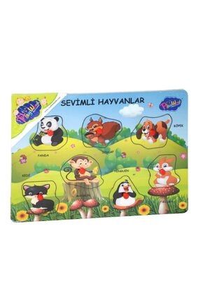 Playwood Ahşap Tutmalı Bultak Puzzle Sevimli Hayvanlar 6689961