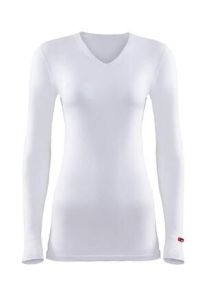 Kadın Kar Beyaz 2. Seviye Termal T-shirt 1257 80554