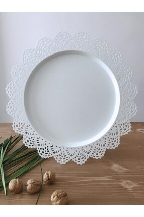 mien ferforje dekoratif tepsi beyaz dantelli fiyati yorumlari trendyol