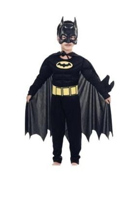 Batman Çocuk Kostümü - Maskeli Pelerinli Batman Kostümü 00457