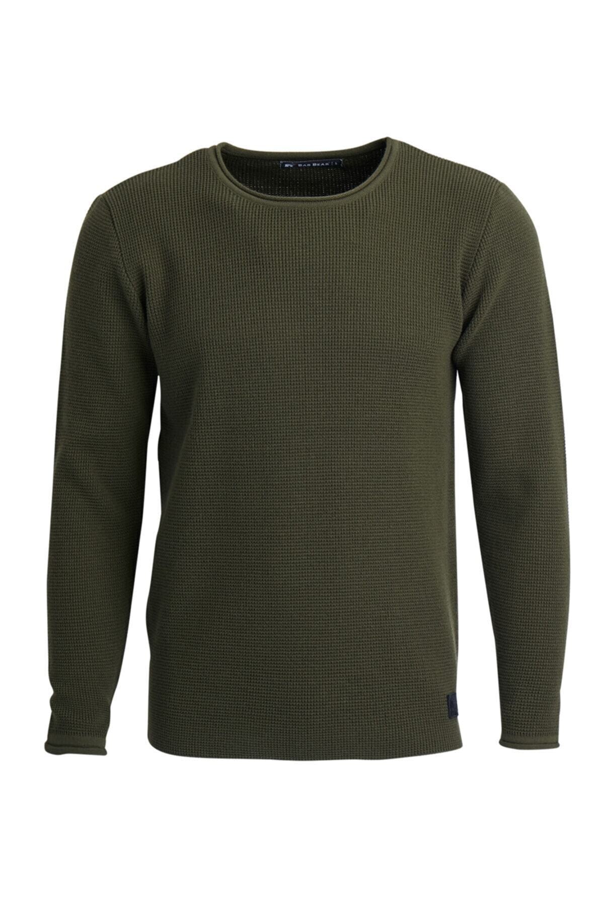 سویشرت مردانه خاکی بد بیر | 19.02.22.009-C70 اورجینال - تصویر 4