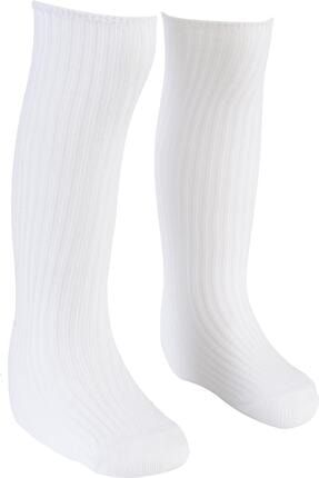 asa bebek cocuk kiz erkek bebek duz fitilli beyaz diz alti corap unisex bebek coraplari fiyati yorumlari trendyol