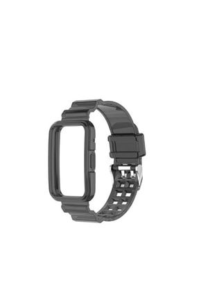 Huawei Watch Fit 2 Uyumlu Renkli Şeffaf Silikon Kordon Kayış ED6499