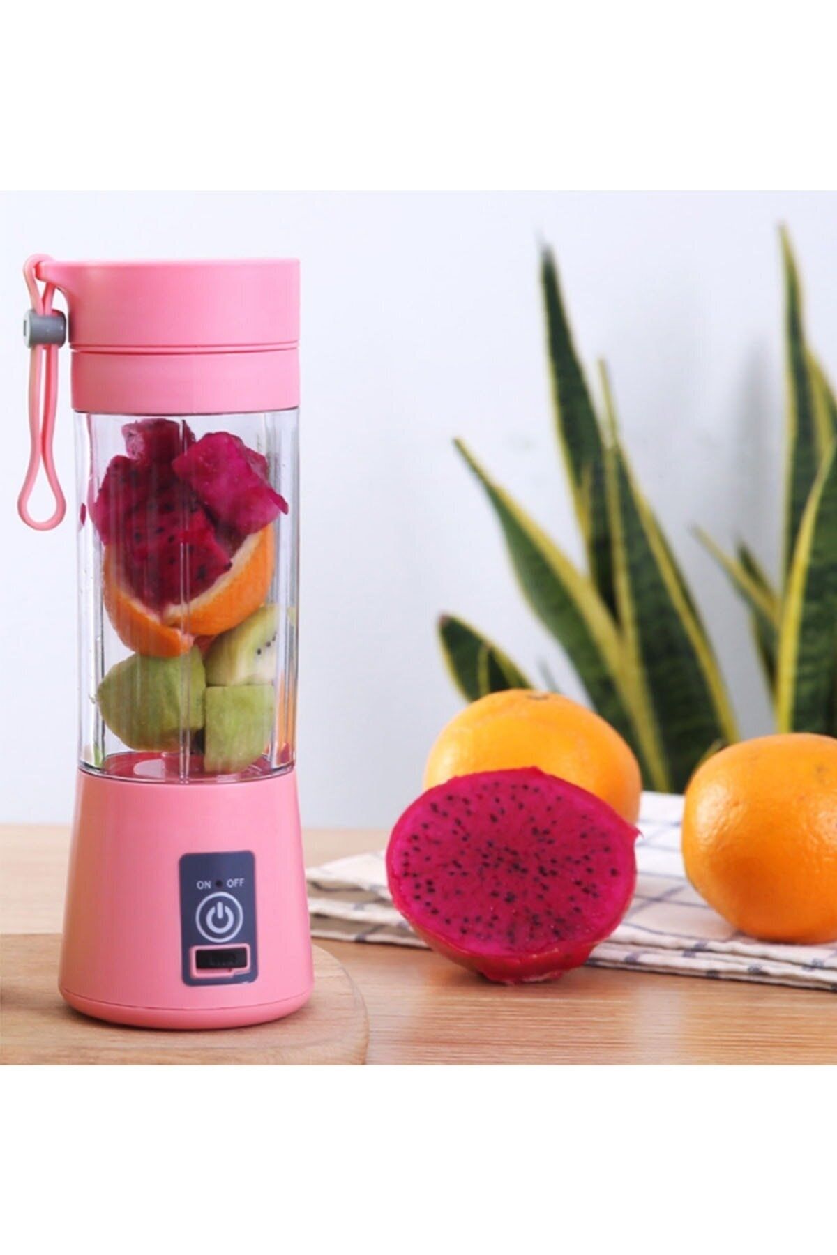 Blender Şarjlı Mini Portatif Taşınabilir Kişisel Blender 380ml - 3