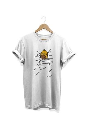 Homer Simpson The Simpsons Baskılı Pamuklu Oversize T-shirt HMRR001