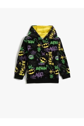 Batman Baskılı Lisanslı Kapüşonlu Sweatshirt 3WKB10185TK