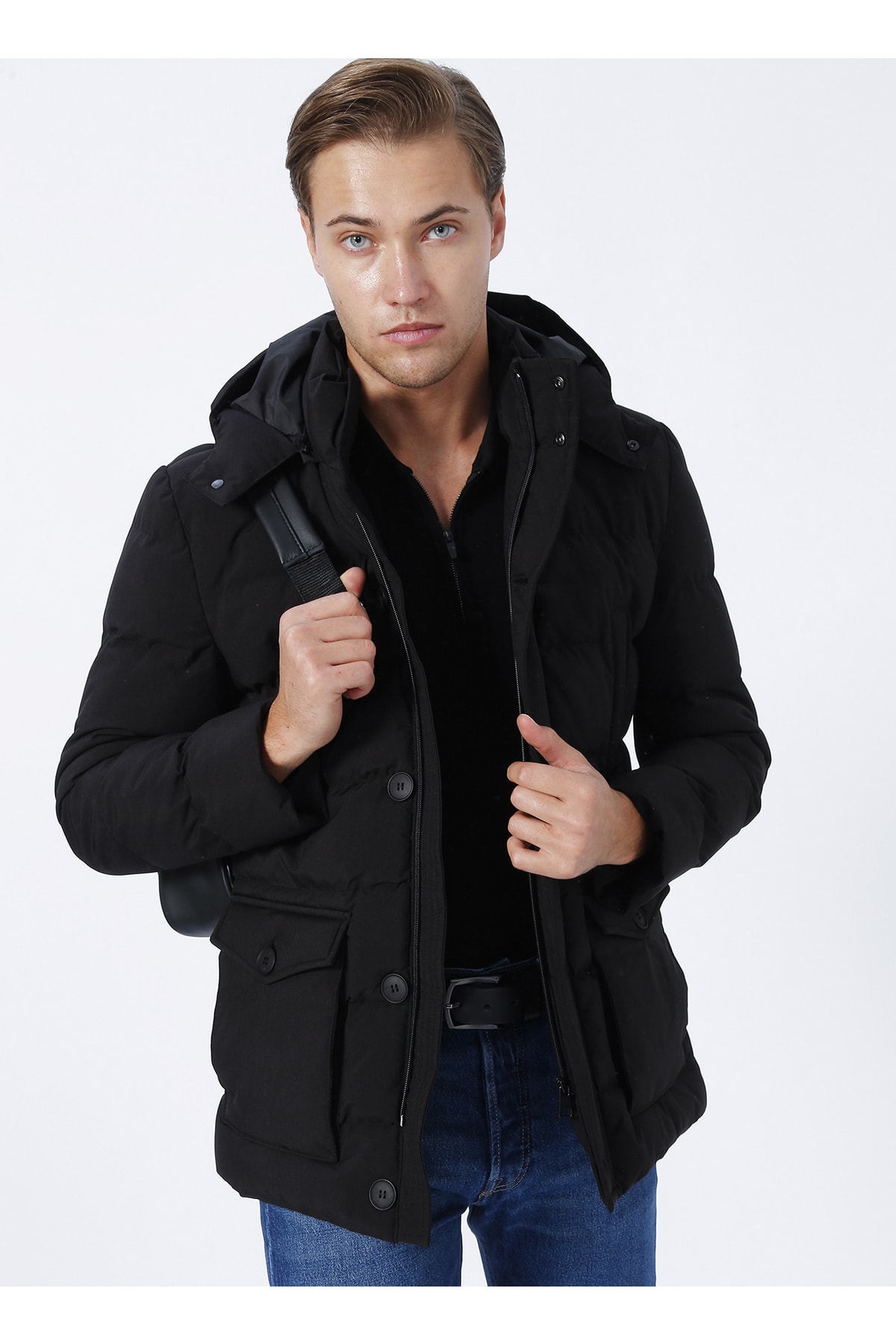 فابریکا کت مردانه مشکی پرو