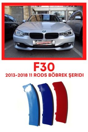 3 Serisi F30 11 Rods 2013 2018 3 Renk Stil Panjur Böbrek Şeridi SRBYbbrkY00794