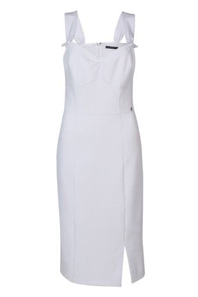 Rosalında Beyaz Kadın Elbise W2GK56WB4H2-G011