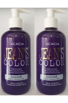 Acacia Jean's Color Saç Boyası Eflatun Solmayan Çiçek 250ml 2 Adet ef2