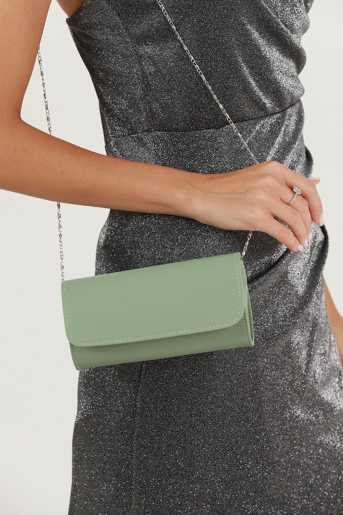 Mint green evening bag discount