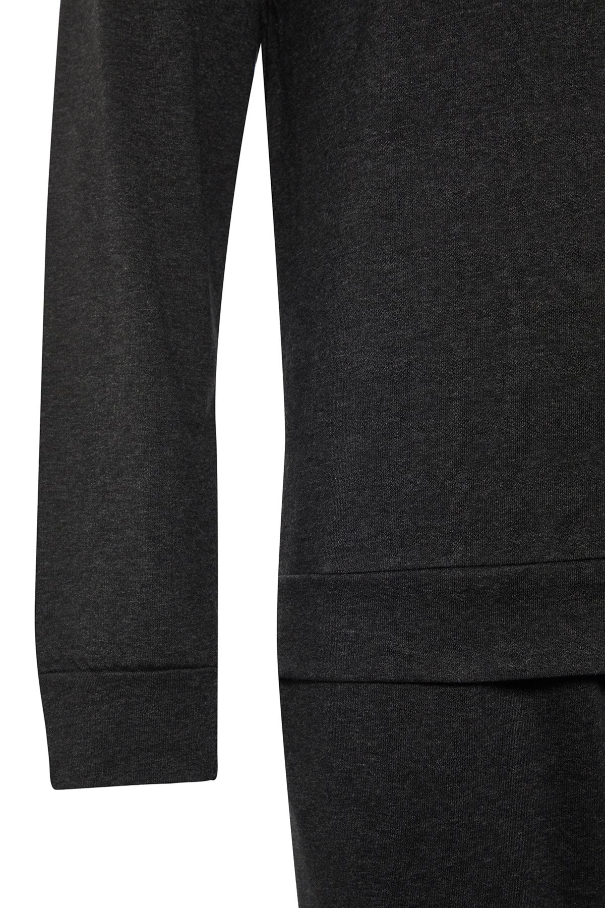TRENDYOL MAN Erkek Antrasit Regular Fit Karyoka Dikişli Örme Pijama Takımı TMNAW23PT00016 ZR11176