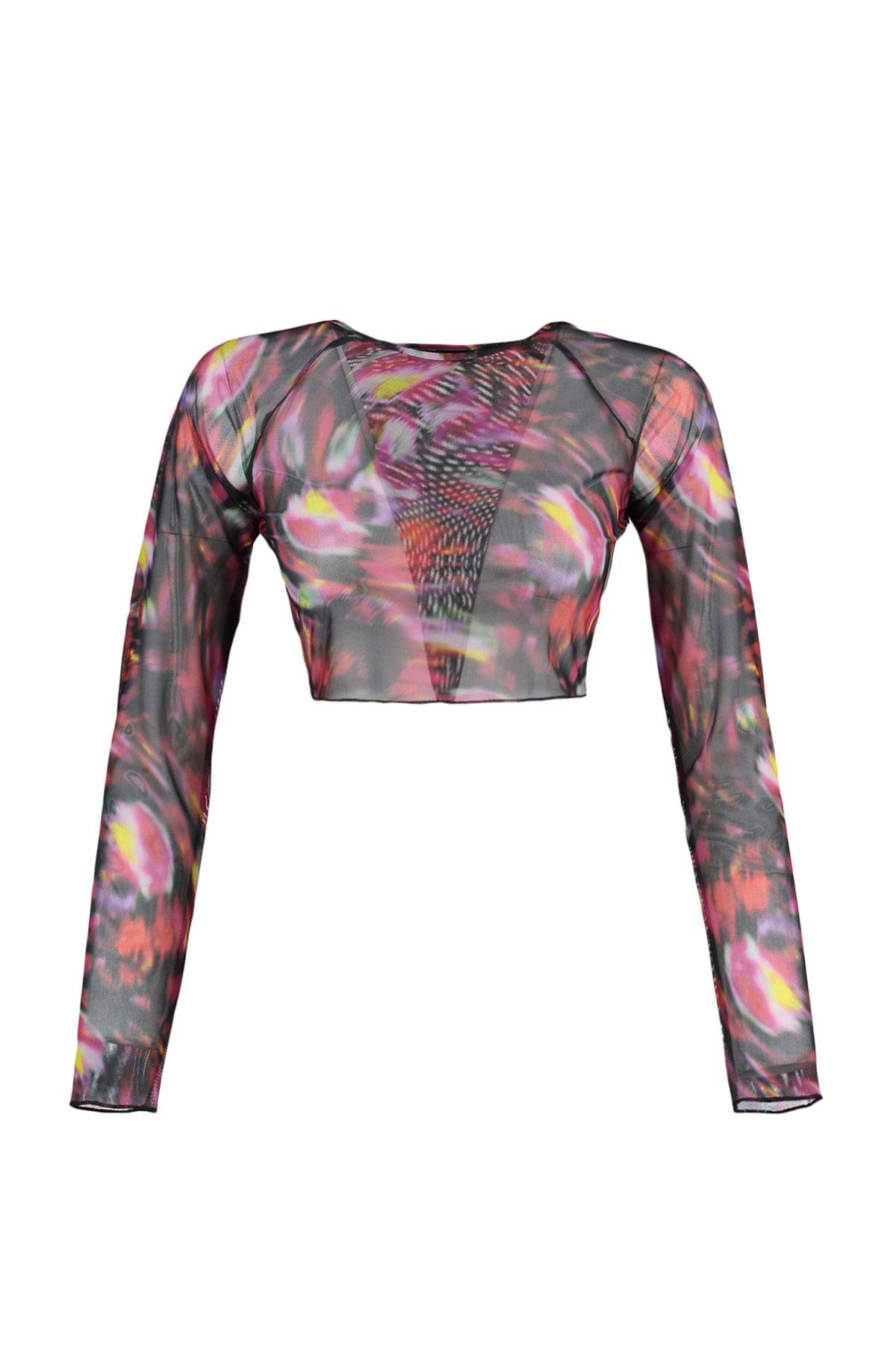 Trendyol Collection Bluse Mehrfarbig Slim Fit AR7601