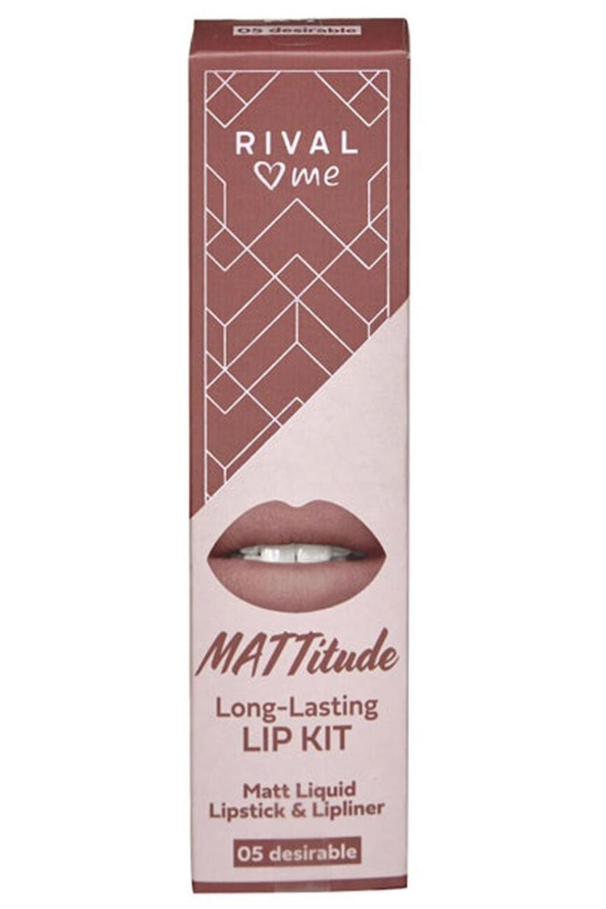 برند: Lipstick Liquid Matte Kit No:05 Mattitude Desirable 2 Piece دسته: رژ لب Rival Loves Me