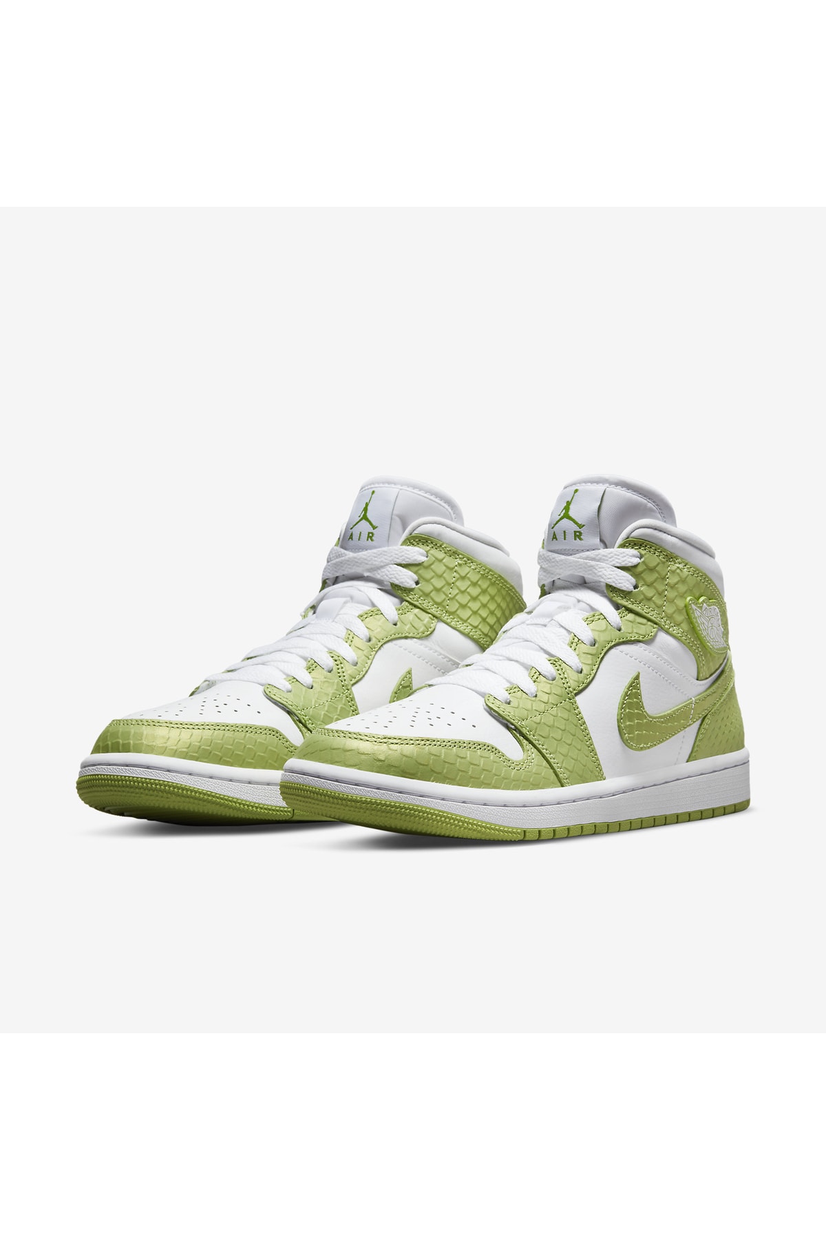 Air Jordan 1 Mid Green Python Nike نایکی اورجینال - تصویر 3