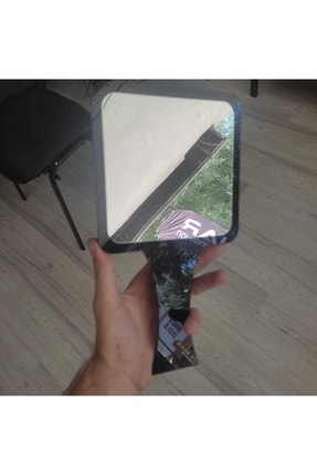 El Aynası - Kuaför Aynası / Siyah Aynalı Pleksi Üzeri Kırılmaz Ayna 69