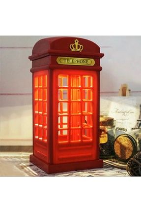 Londra Telefon Kulübesi Tasarım Şarj Edilebilir Led Dokunmatik Gece Lambası Lambası TYC00526822132
